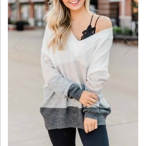 Tomorrow's Another Day Charcoal Colorblock Shirt